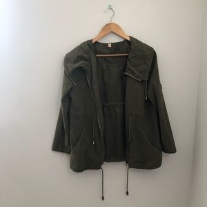 olive green light weight jacket